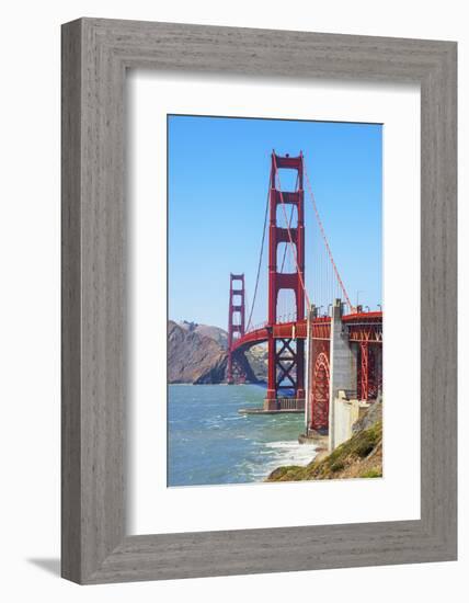 View of Golden Gate Bridge, San Francisco, California, North America-Marco Simoni-Framed Photographic Print