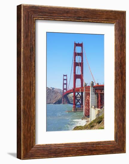 View of Golden Gate Bridge, San Francisco, California, North America-Marco Simoni-Framed Photographic Print