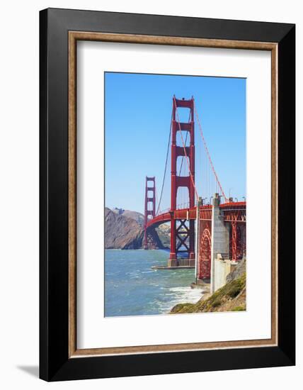 View of Golden Gate Bridge, San Francisco, California, North America-Marco Simoni-Framed Photographic Print