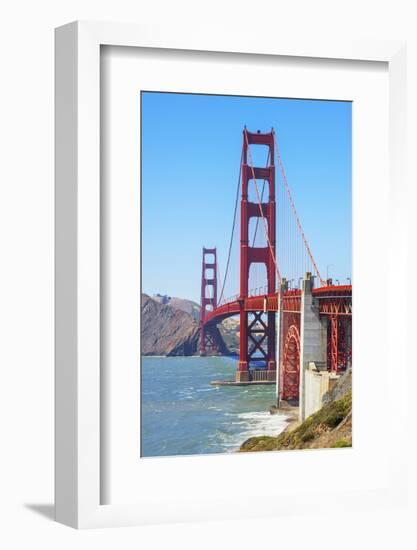 View of Golden Gate Bridge, San Francisco, California, North America-Marco Simoni-Framed Photographic Print