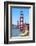 View of Golden Gate Bridge, San Francisco, California, North America-Marco Simoni-Framed Photographic Print