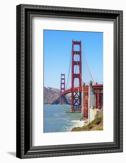 View of Golden Gate Bridge, San Francisco, California, North America-Marco Simoni-Framed Photographic Print