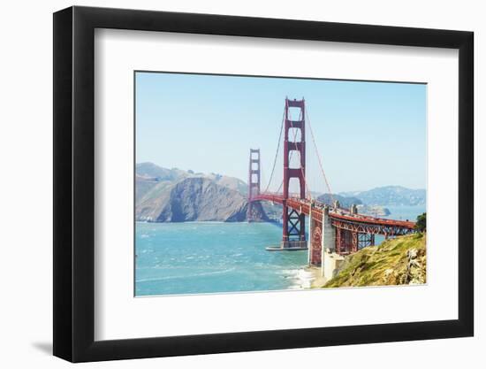 View of Golden Gate Bridge, San Francisco, California, North America-Marco Simoni-Framed Photographic Print