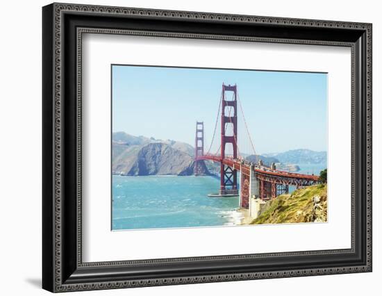 View of Golden Gate Bridge, San Francisco, California, North America-Marco Simoni-Framed Photographic Print