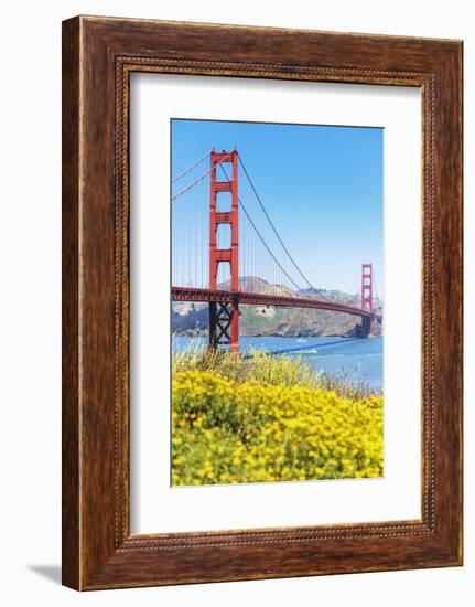 View of Golden Gate Bridge, San Francisco, California, North America-Marco Simoni-Framed Photographic Print