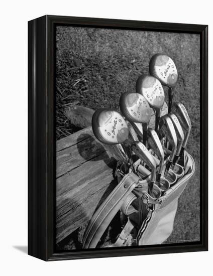 View of Golf Clubs-Bernard Hoffman-Framed Premier Image Canvas