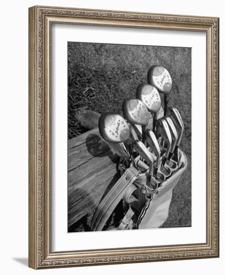 View of Golf Clubs-Bernard Hoffman-Framed Photographic Print