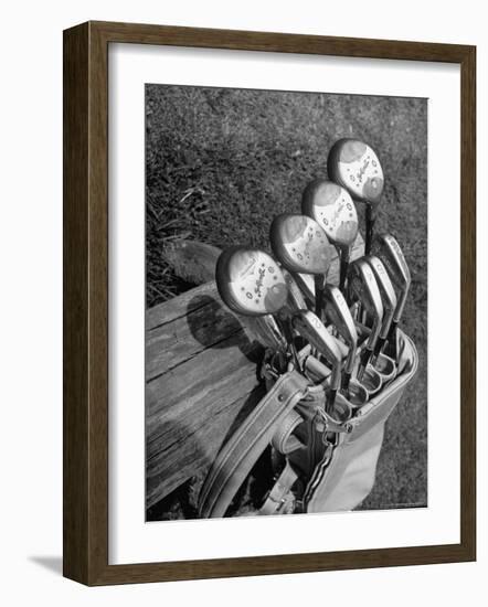 View of Golf Clubs-Bernard Hoffman-Framed Photographic Print