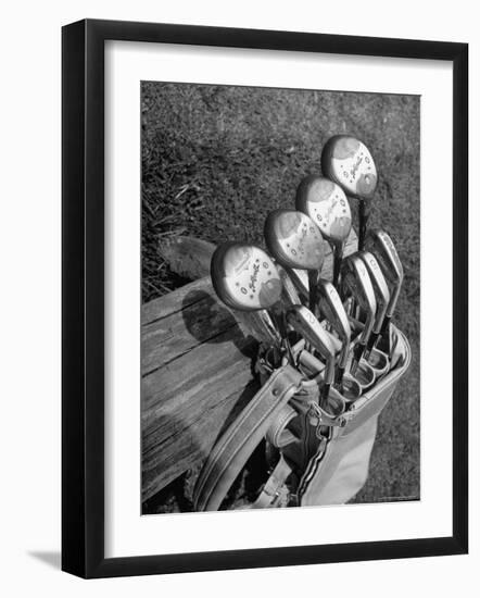 View of Golf Clubs-Bernard Hoffman-Framed Photographic Print