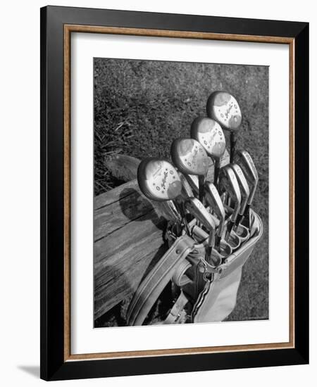 View of Golf Clubs-Bernard Hoffman-Framed Photographic Print