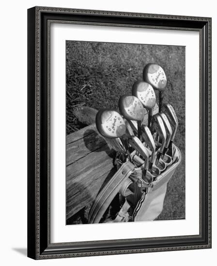 View of Golf Clubs-Bernard Hoffman-Framed Photographic Print