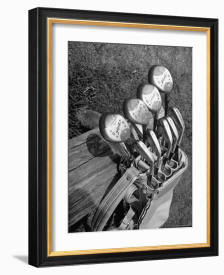 View of Golf Clubs-Bernard Hoffman-Framed Photographic Print
