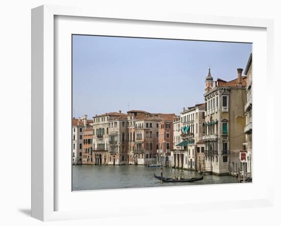 View of Gondola on the Grand Canal, Venice, Italy-Dennis Flaherty-Framed Photographic Print