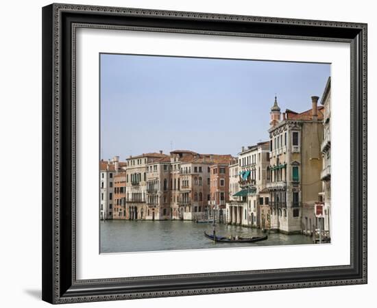 View of Gondola on the Grand Canal, Venice, Italy-Dennis Flaherty-Framed Photographic Print