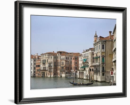 View of Gondola on the Grand Canal, Venice, Italy-Dennis Flaherty-Framed Photographic Print