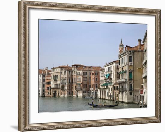 View of Gondola on the Grand Canal, Venice, Italy-Dennis Flaherty-Framed Photographic Print