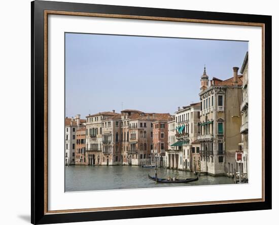 View of Gondola on the Grand Canal, Venice, Italy-Dennis Flaherty-Framed Photographic Print