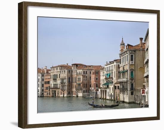 View of Gondola on the Grand Canal, Venice, Italy-Dennis Flaherty-Framed Photographic Print