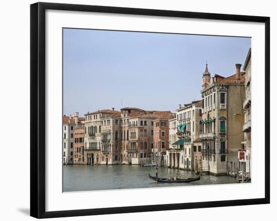 View of Gondola on the Grand Canal, Venice, Italy-Dennis Flaherty-Framed Photographic Print