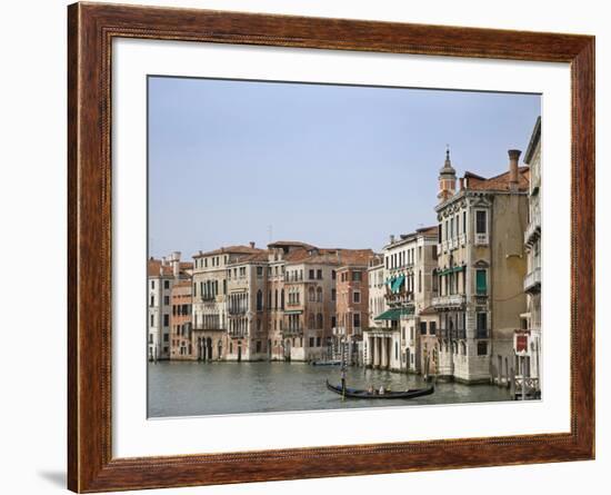 View of Gondola on the Grand Canal, Venice, Italy-Dennis Flaherty-Framed Photographic Print