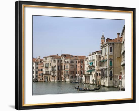 View of Gondola on the Grand Canal, Venice, Italy-Dennis Flaherty-Framed Photographic Print