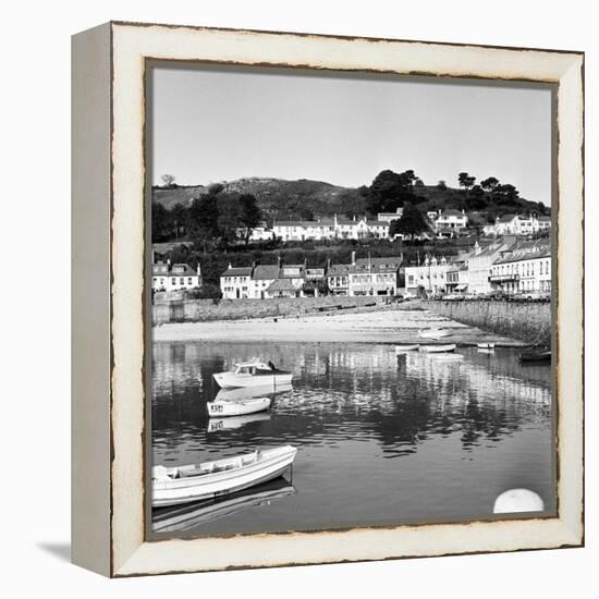 View of Gorey Harbour on the Island of Jersey, 1965-Staff-Framed Premier Image Canvas