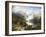 View of Gosau Lake near Salzburg-August Wilhelm Leu-Framed Giclee Print