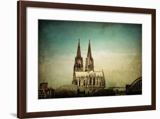 View of Gothic Cathedral in Cologne, Germany-ilolab-Framed Photographic Print