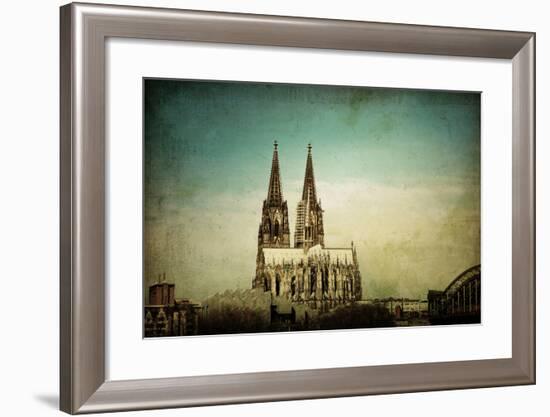 View of Gothic Cathedral in Cologne, Germany-ilolab-Framed Photographic Print