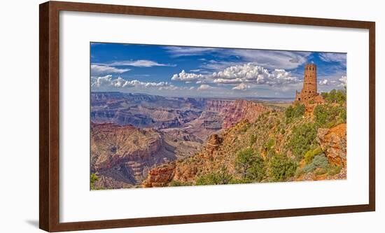 View of Grand Canyon west of the historic Watch Tower, managed by the National Park Service, USA-Steven Love-Framed Photographic Print