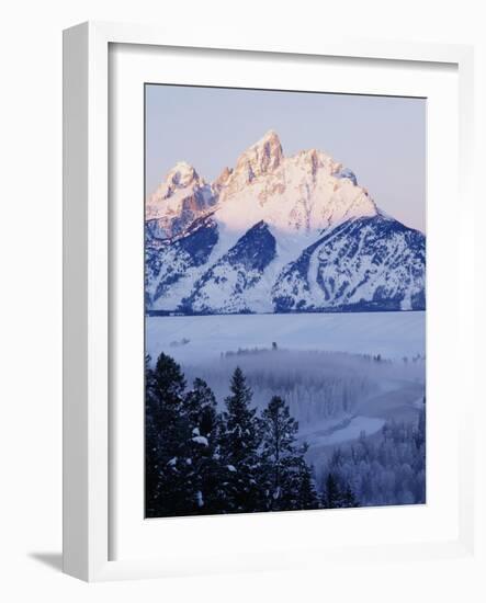 View of Grand Teton National Park in Morning, Wyoming, USA-Scott T. Smith-Framed Photographic Print