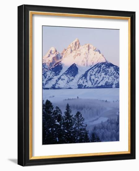 View of Grand Teton National Park in Morning, Wyoming, USA-Scott T. Smith-Framed Photographic Print