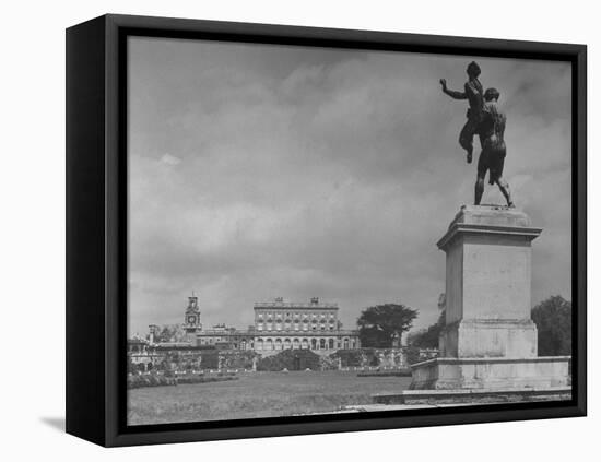 View of Great House at Cliveden, Estate Owned by Lord William Waldorf Astor and Lady Nancy Astor-Hans Wild-Framed Premier Image Canvas
