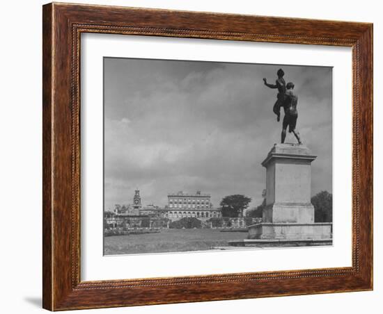 View of Great House at Cliveden, Estate Owned by Lord William Waldorf Astor and Lady Nancy Astor-Hans Wild-Framed Photographic Print