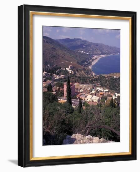 View of Greek Theater, Taormina, Sicily, Italy-Connie Ricca-Framed Photographic Print