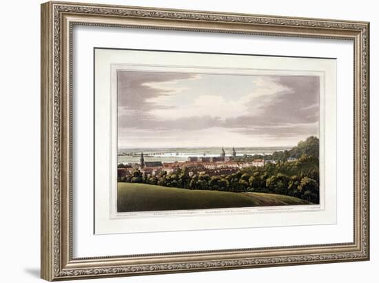 View of Greenwich, London, 1795-Joseph Constantine Stadler-Framed Giclee Print