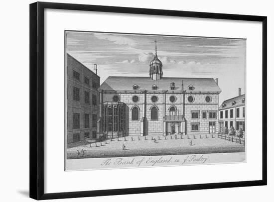 View of Grocers' Hall at Time it Housed Bank of England, City of London, 1730-null-Framed Giclee Print