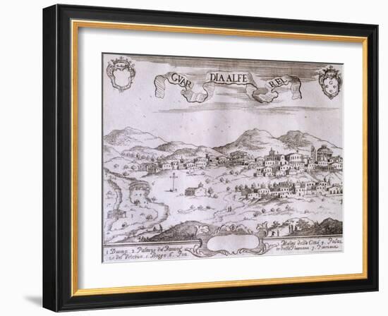View of Guardialfiera, from the Kingdom of Naples in Perspective-Giovan Battista Pacichelli-Framed Giclee Print