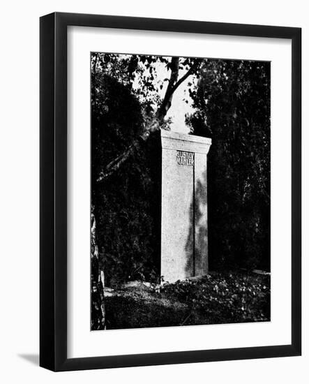 View of Gustav Mahler's Gravestone-null-Framed Photographic Print