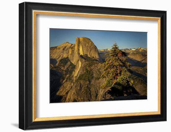 View of Half Dome from Glacier Point at sunset, Yosemite National Park, California-Adam Jones-Framed Photographic Print