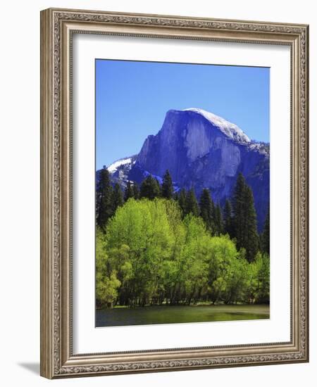 View of Half Dome Rock and Merced River, Yosemite National Park, California, Usa-Dennis Flaherty-Framed Photographic Print