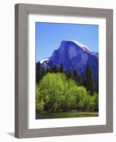 View of Half Dome Rock and Merced River, Yosemite National Park, California, Usa-Dennis Flaherty-Framed Photographic Print