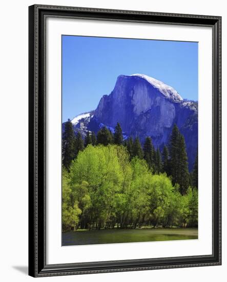 View of Half Dome Rock and Merced River, Yosemite National Park, California, Usa-Dennis Flaherty-Framed Photographic Print