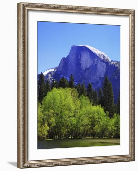 View of Half Dome Rock and Merced River, Yosemite National Park, California, Usa-Dennis Flaherty-Framed Photographic Print