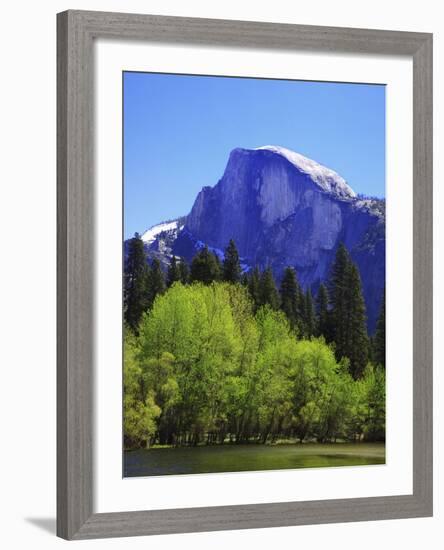 View of Half Dome Rock and Merced River, Yosemite National Park, California, Usa-Dennis Flaherty-Framed Photographic Print