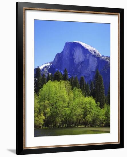 View of Half Dome Rock and Merced River, Yosemite National Park, California, Usa-Dennis Flaherty-Framed Photographic Print