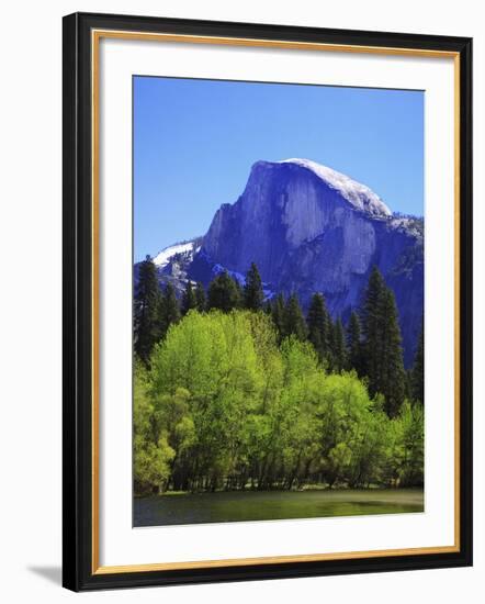 View of Half Dome Rock and Merced River, Yosemite National Park, California, Usa-Dennis Flaherty-Framed Photographic Print