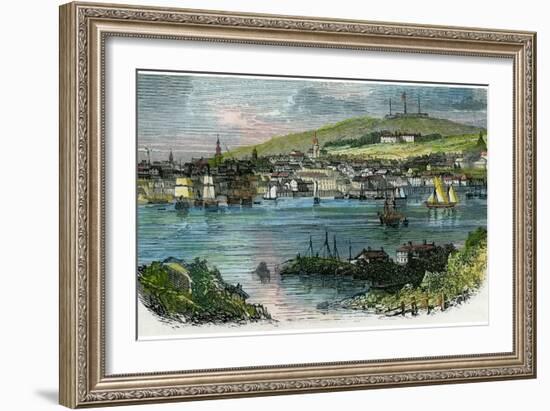 View of Halifax, Nova Scotia, C1870-null-Framed Giclee Print