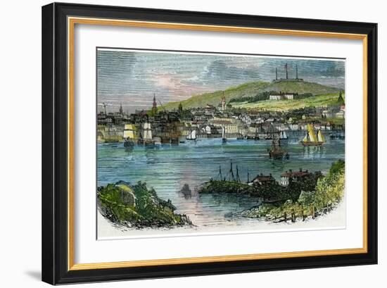 View of Halifax, Nova Scotia, C1870-null-Framed Giclee Print