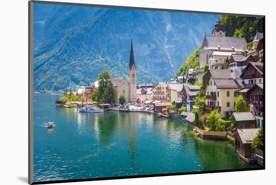 View of Hallstatt Village-PixAchi-Mounted Photographic Print